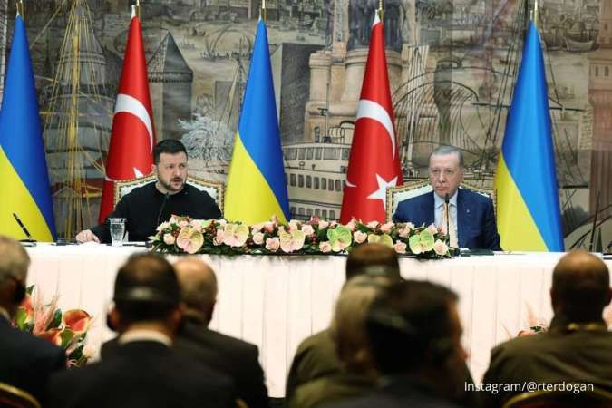 Temui Zelenskiy, Erdogan Tawarkan jadi Penengah Perundingan Damai Ukraina - Rusia