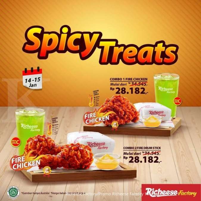 Promo Richeese Factory 14-15 Januari 2021, Spicy Treats mulai Rp 28.182! 