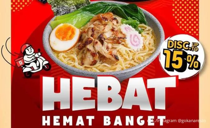 Promo Gokana Hebat Senin-Kamis Selama September 2025, 4 Paket Makan Ramean Diskon 15%