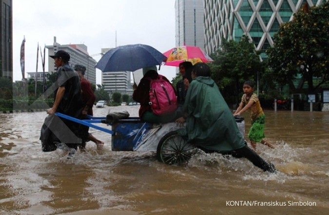 Banjir mulai ganggu kawasan industri di Jakarta