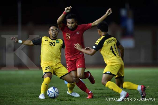 Timnas U-22 Indonesia pesta gol melawan Brunei Darussalam dengan skor 8-0 