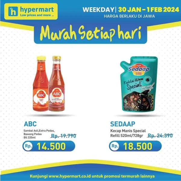 Promo Hypermart Hyper Diskon Weekday Periode 30 Januari-1 Februari 2024