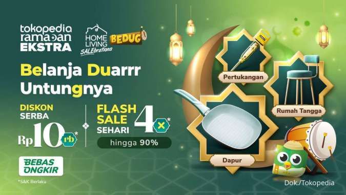 Promo Tokopedia Home Living Ramadan, Belanja Kebutuhan Rumah Dapat Cashback