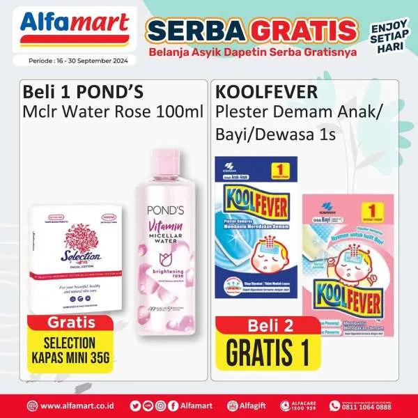 Promo Alfamart Serba Gratis Periode 16-31 September 2024