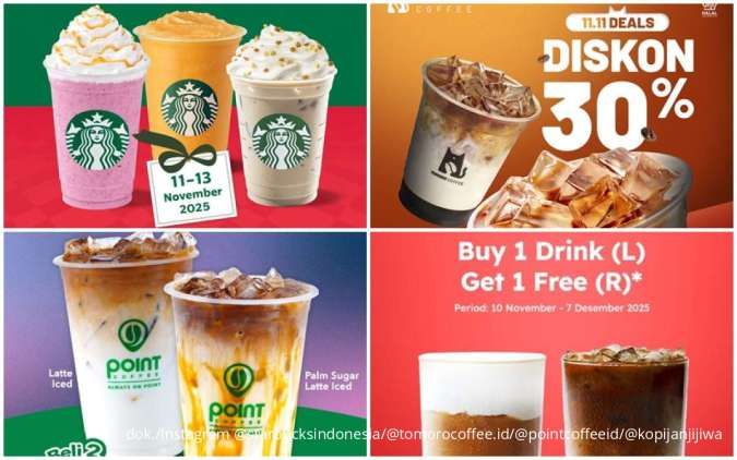 Kumpulan Promo 11.11 Kopi Favorit Periode November 2025, Semua Ada Diskon Hematnya
