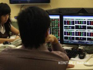 Indeks hanya mampu naik tipis di sesi I