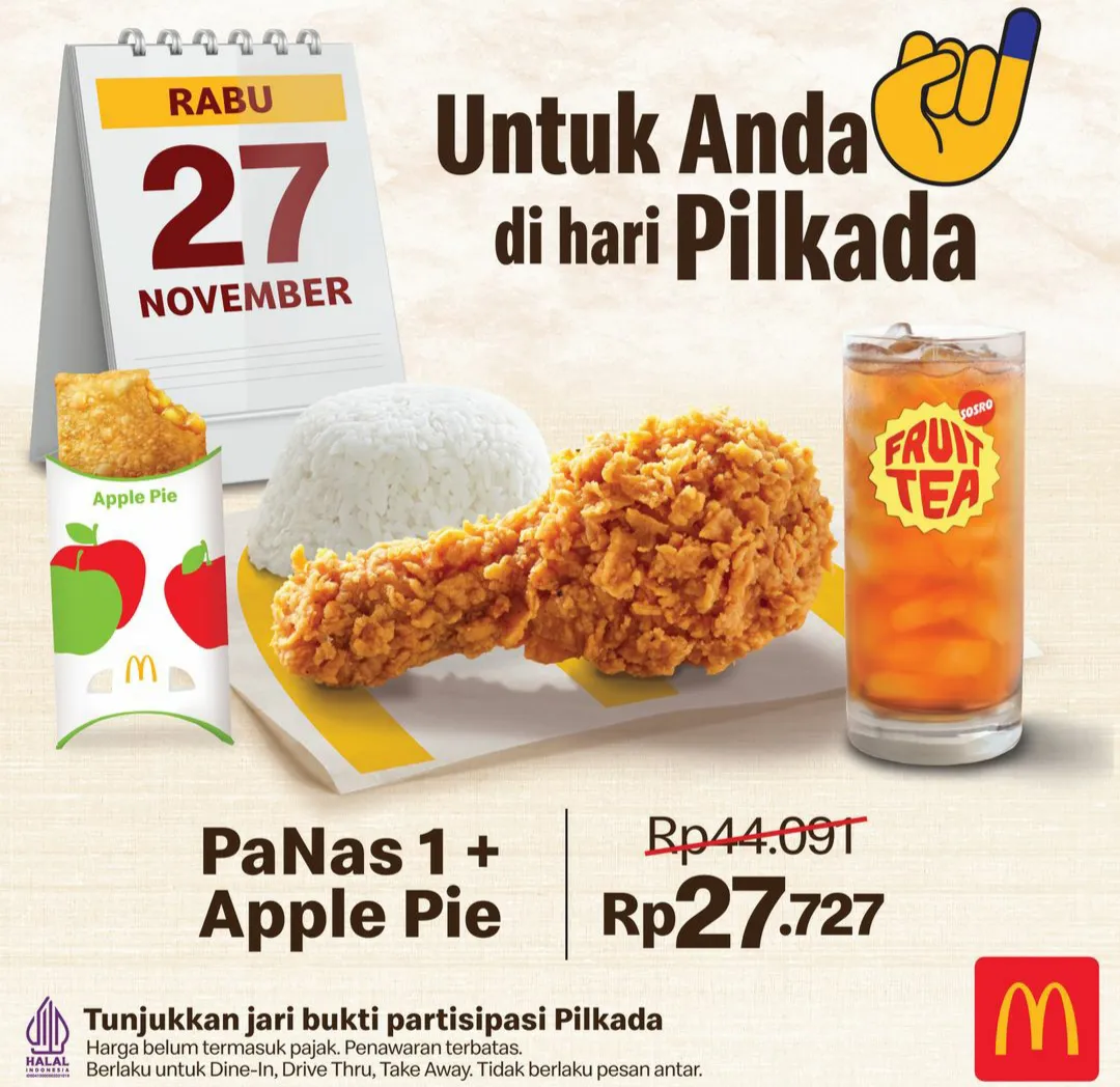 Promo Pilkada di McD