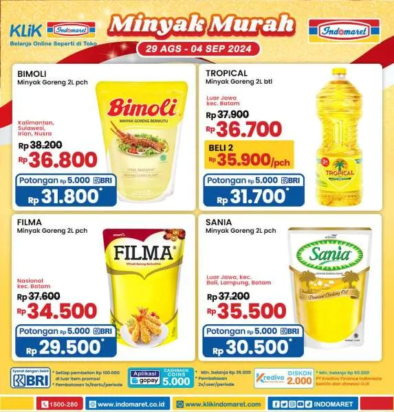 Promo Indomaret Minyak Murah Periode 29 Agustus-4 September 2024