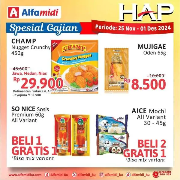 Promo Alfamidi Hemat Satu Pekan Periode 25 November-1 Desember 2024