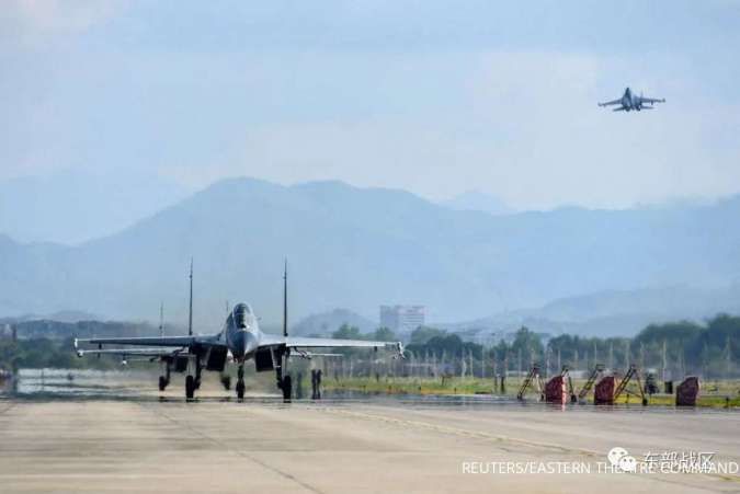 China Simulasi Serangan ke Taiwan, Jet Tempur dan Kapal Perang Dekati Garis Pantai