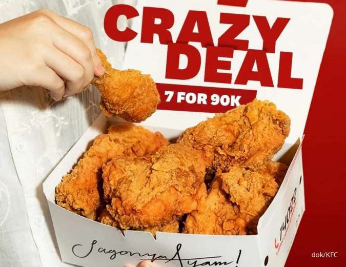Promo KFC Crazy Deal Hari Ini Kamis 19 Januari 2023