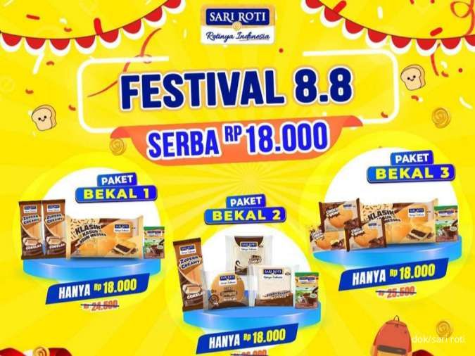 Kumpulan Promo 8.8 Makanan Edisi Agustus 2024 dari CFC, Yoshinoya, Sari Roti