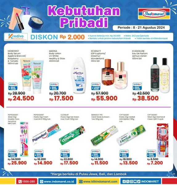 Promo Indomaret Super Hemat Periode 8-21 Agustus 2024