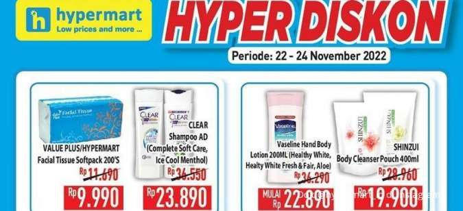 Harga Promo Hypermart Hari Ini 24 November 2022, Promo Sebelum Akhir Pekan