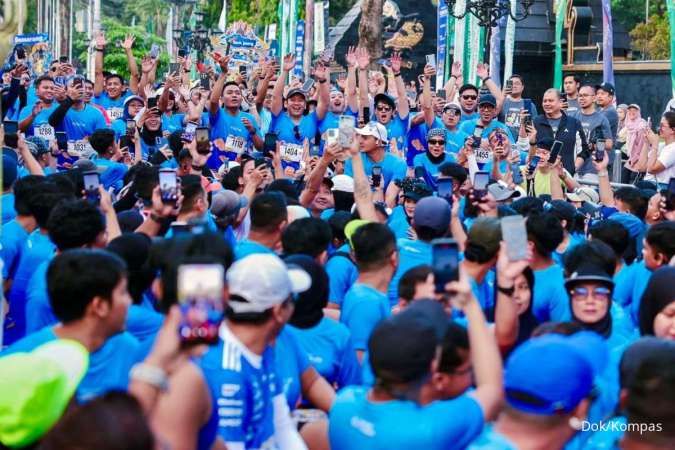 1.000 Pelari Ramaikan Bank Jateng Friendship Run, Menuju 1 Dekade Borobudur Marathon