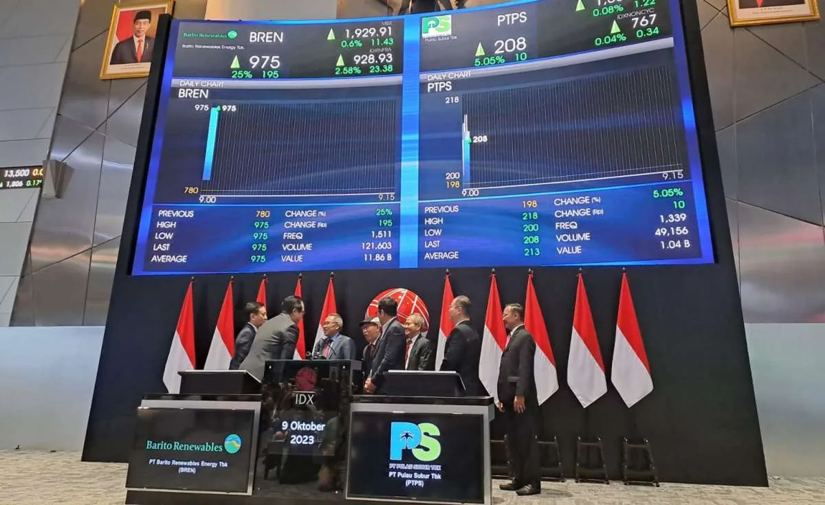 Geser BMRI, Kini Market Cap BREN di Posisi ke-4 Terbesar di BEI, Posisi BYAN Terancam