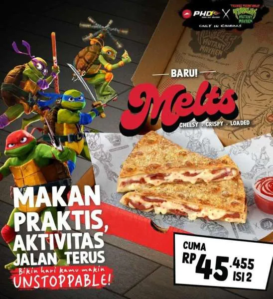 Promo PHD Melts Pizza x Teenage Mutant Ninja Turtles