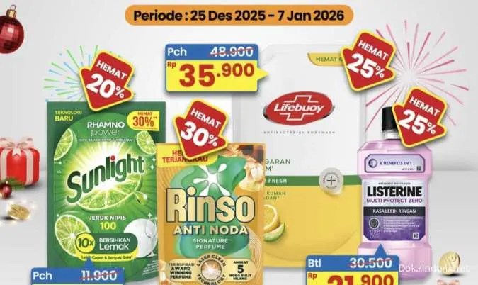 Katalog Promo Indomaret Super Hemat Periode 25 Desember 2025-7 Januari 2026