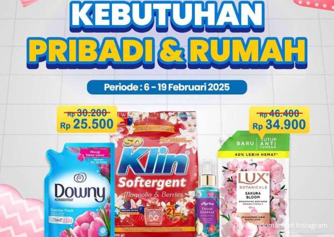 Promo Deterjen dan Sabun Mandi Februari 2025, Diskon Rp 5.000 dengan BRI Sampai Besok