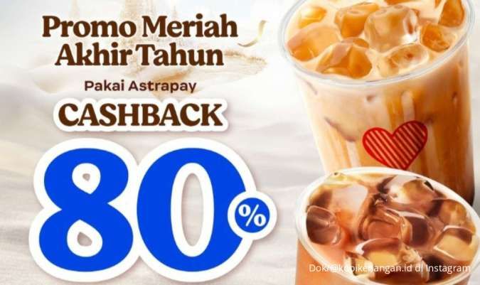 Promo Kopi Kenangan Akhir Tahun 2024, Dapatkan Cashback 50% Sampai 80%