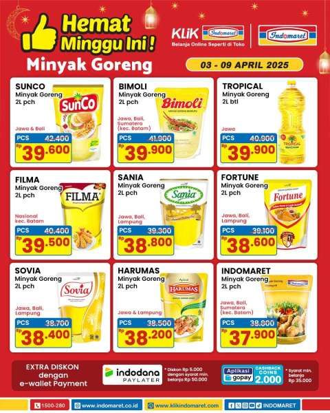 Promo Minyak Goreng di Indomaret 3-9 April 2025 Hemat Minggu Ini