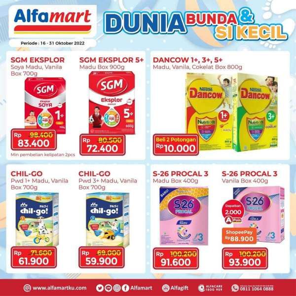 Cek Promo Alfamart Terbaru, Belanja Susu dan Kebutuhan Si Kecil Jadi Lebih Hemat