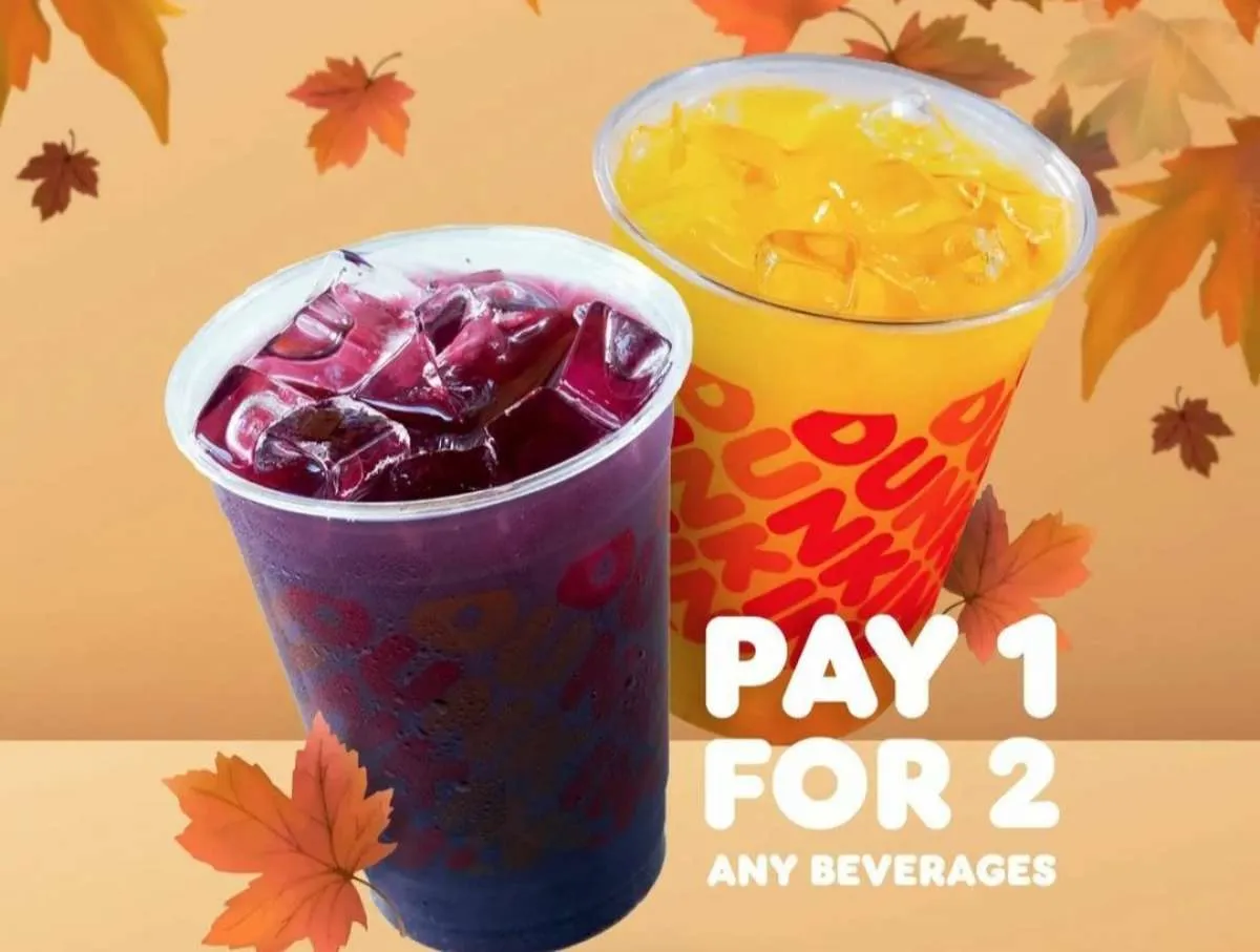 Promo Dunkin JSM 2-4 Sept 2022, Bayar 1 Dapat 2 Minuman Varian Apapun