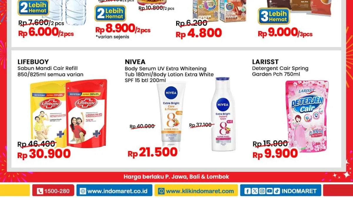 Promo Deterjen dan Sabun Mandi Akhir Pekan, Potongan Harga Lifebuoy sampai Daia