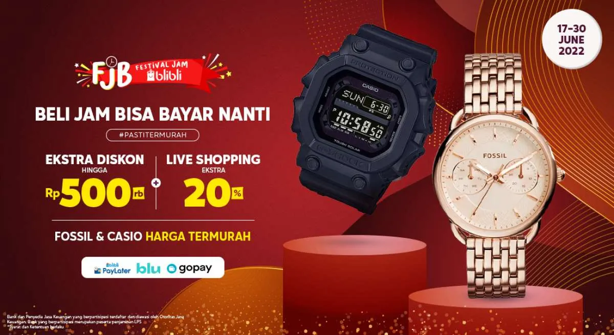 Cek Festival Jam Blibli & Dapatkan Promo Jam Tangan yang Bikin Kamu Tampil Kekinian !