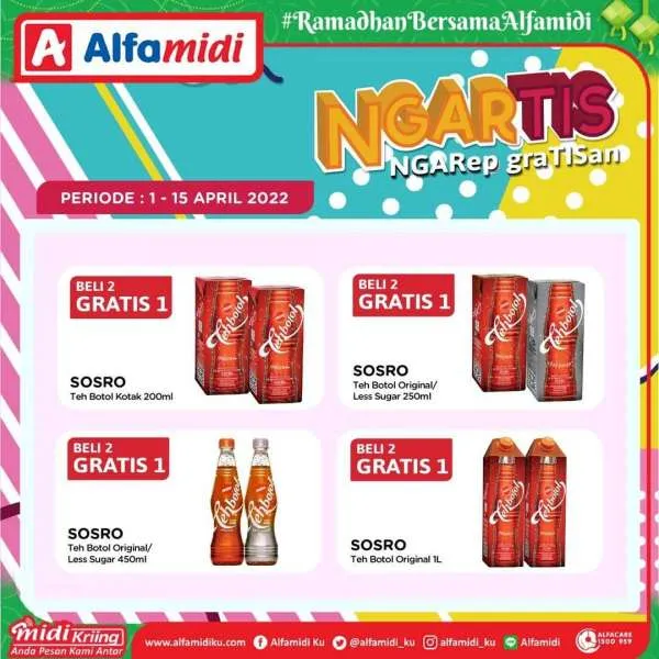 Promo Alfamidi Ngartis (Ngarep Gratisan) Periode 1-15 April 2022