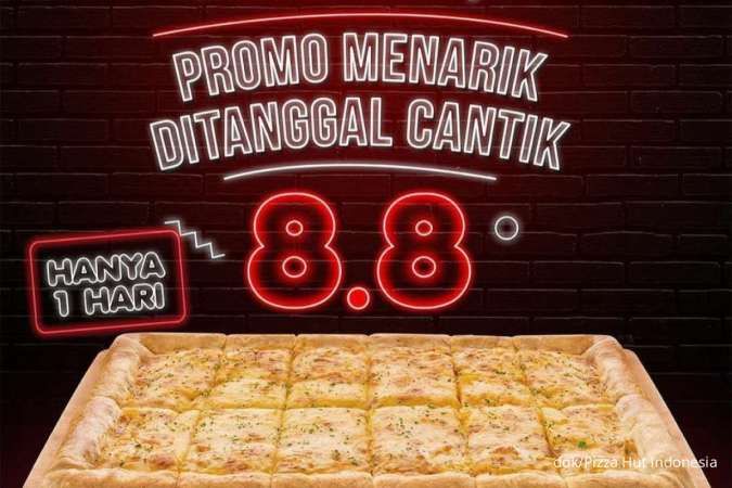 Promo 8.8 Pizza Hut Khusus 1 Hari, Cheese Overload Square Hemat 20% Cuma Rp 88.000