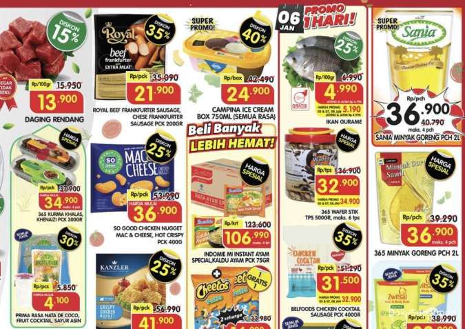 Promo Superindo Hari Ini Periode 5-8 Januari 2026, Es Krim Campina Box Diskon 40%