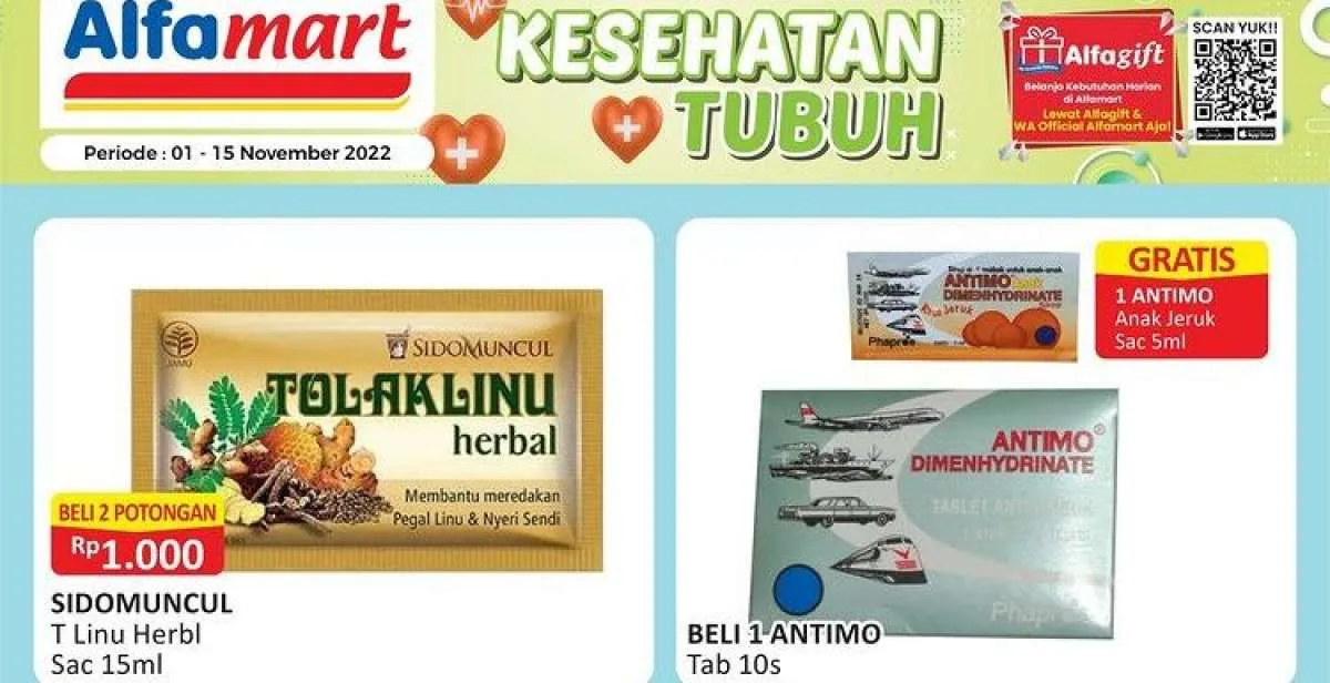 Promo Alfamart Hari Ini 15 November 2022, Promo Sampai Pertengahan Bulan!