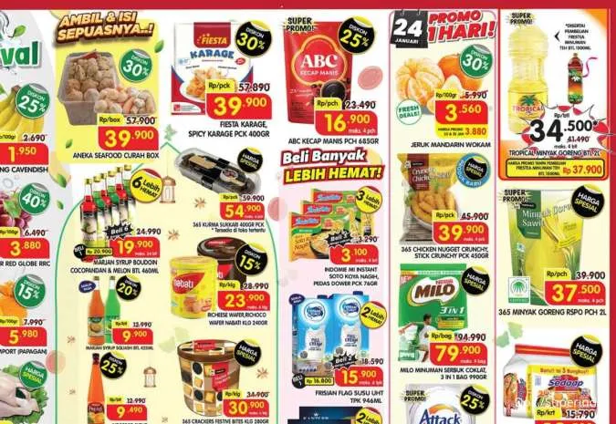 Promo Superindo Hari Ini 23-25 Januari 2026, Iga Potong-Cumi Fresh Harga Spesial