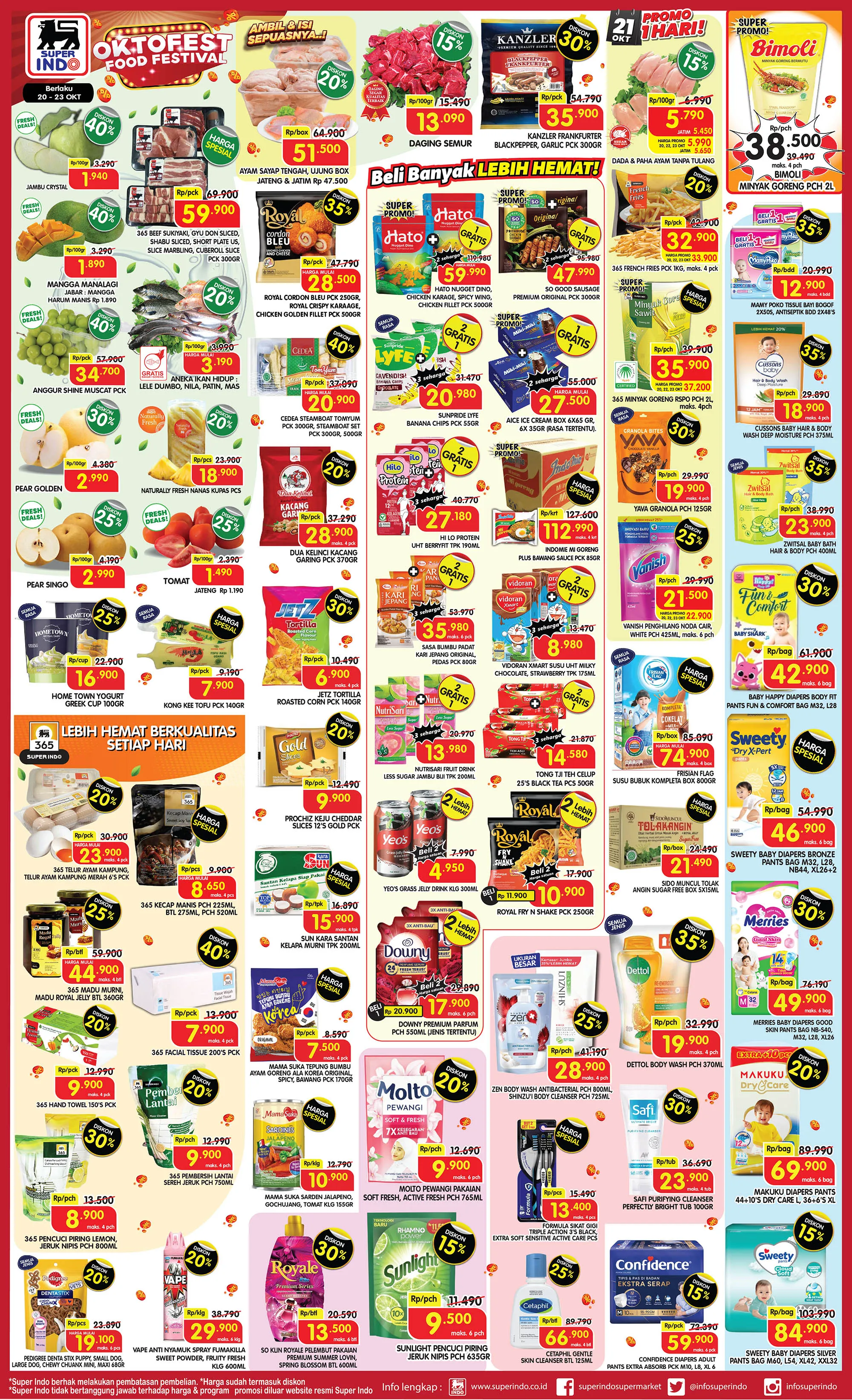 Promo Superindo Weekday Periode 20-23 Oktober 2025