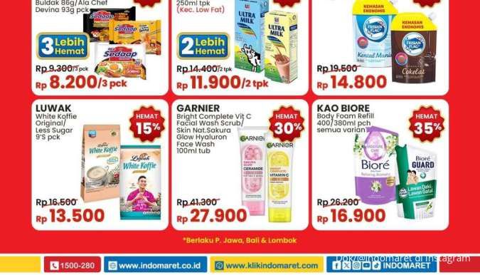 Promo Indomaret Weekend 23 Februari 2025, Garnier dan Biore Hemat di Akhir Pekan