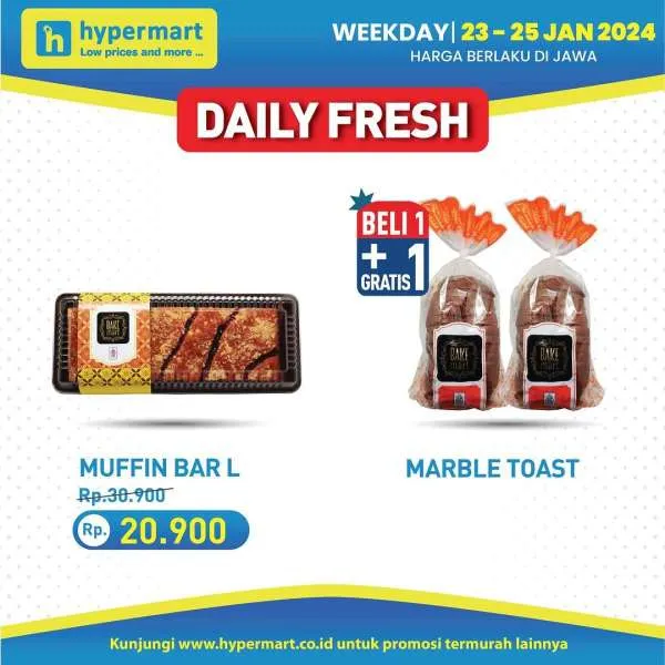 Promo Hypermart Hyper Diskon Weekday Periode 23-25 Januari 2024