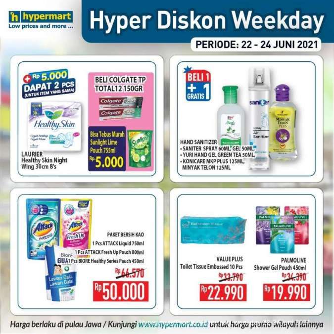 Promo Hypermart weekday 22-24 Juni 2021 