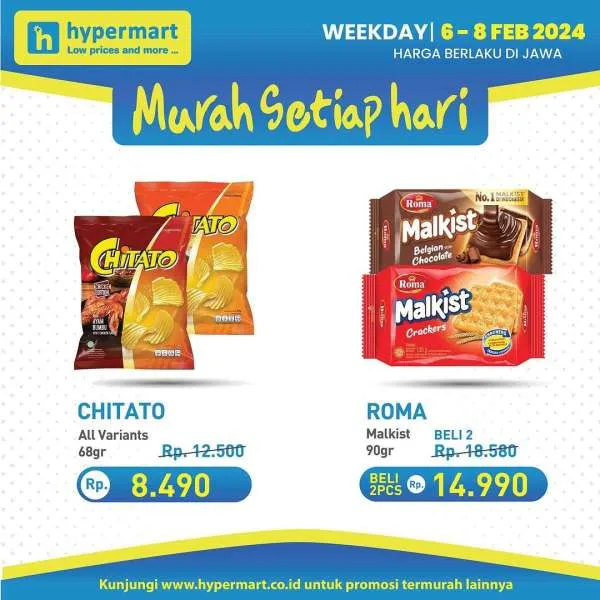 Promo Hypermart Hyper Diskon Weekday Periode 6-8 Februari 2024