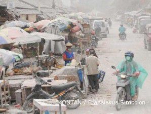 Taksiran awal nilai kerugian akibat letusan Merapi sebesar Rp 4,23 triliun