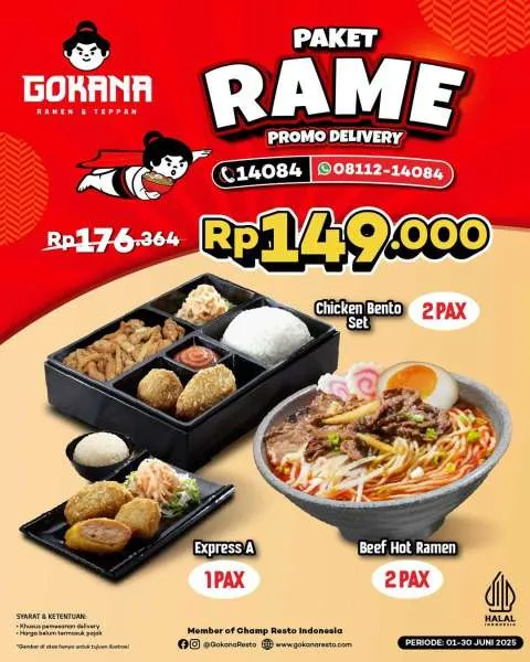Promo Gokana Paket Rame 5 Menu Hemat