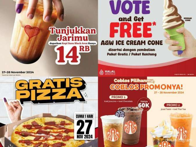 9 Promo Pilkada 27 November 2024 Part 2: di JCO, Chatime, Pizza Hut, KopKen