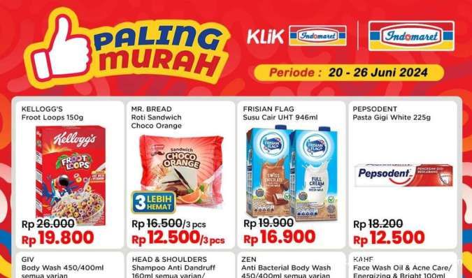 Promo Indomaret Paling Murah 26 Juni 2024, Promo Susu & Sabun Mandi Berakhir Hari Ini