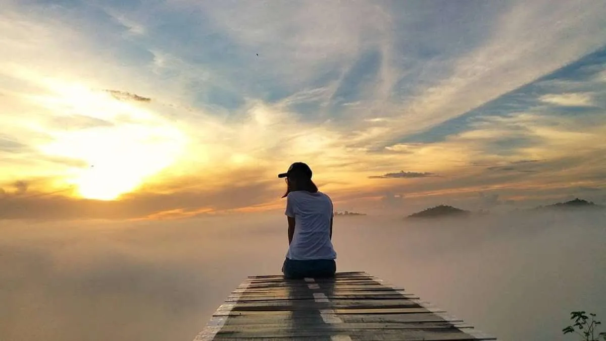 Watu Mabur Mangunan Yogyakarta, seperti negeri di atas awan