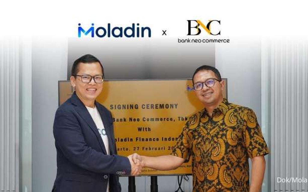  Moladin Bekerjasama dengan Bank Neo Commerce guna Perluas Akses Keuangan di Indonesia 