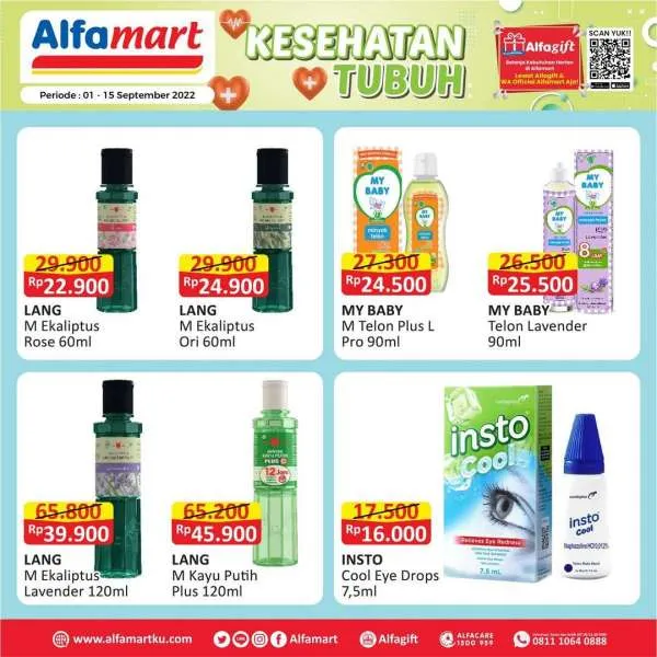 Promo Alfamart Kesehatan Tubuh Periode 1-15 September 2022