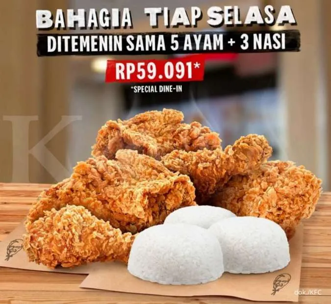 Promo KFC Bahagia Tiap Selasa 18 Januari 2022
