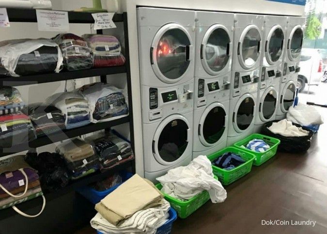 Kucek bersih laba laundry koin