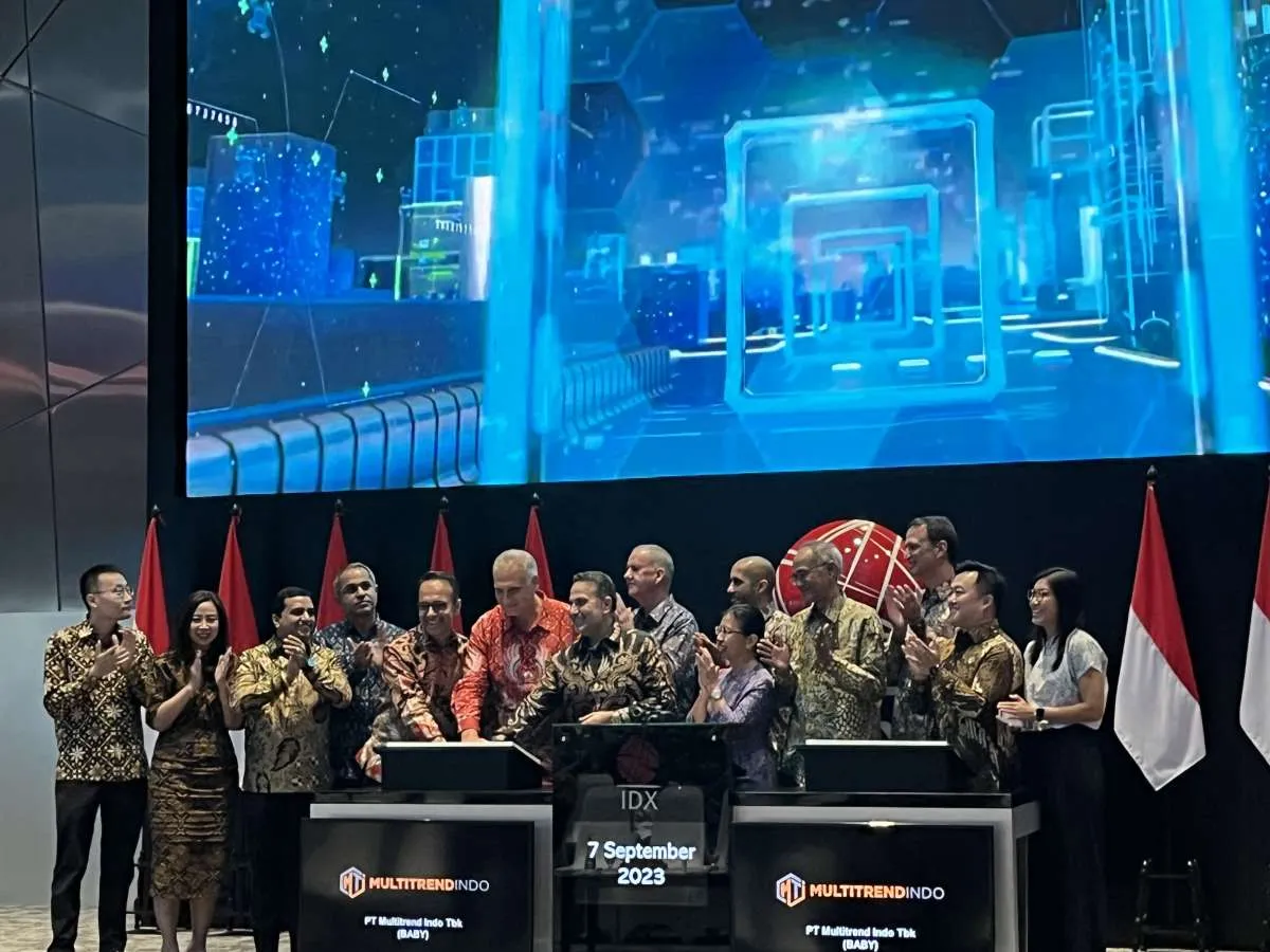 Saham Multitrend Indo (BABY) Dibuak Naik 13,53% pada Perdagangan Perdana Kamis (7/9)