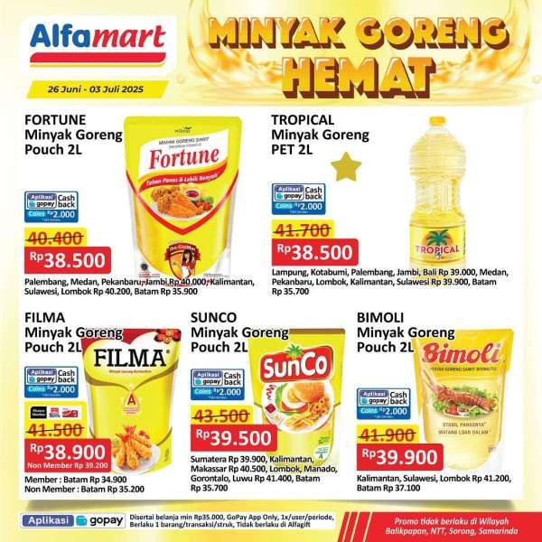 Promo Minyak Goreng Hemat di Alfamart 26 Juni-3 Juli 2025